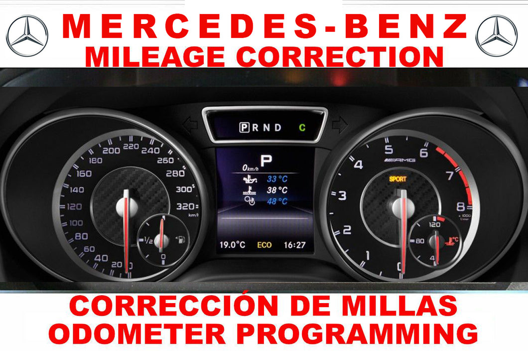 Mercedes-Benz ODOMETER MILEAGE CORRECTION